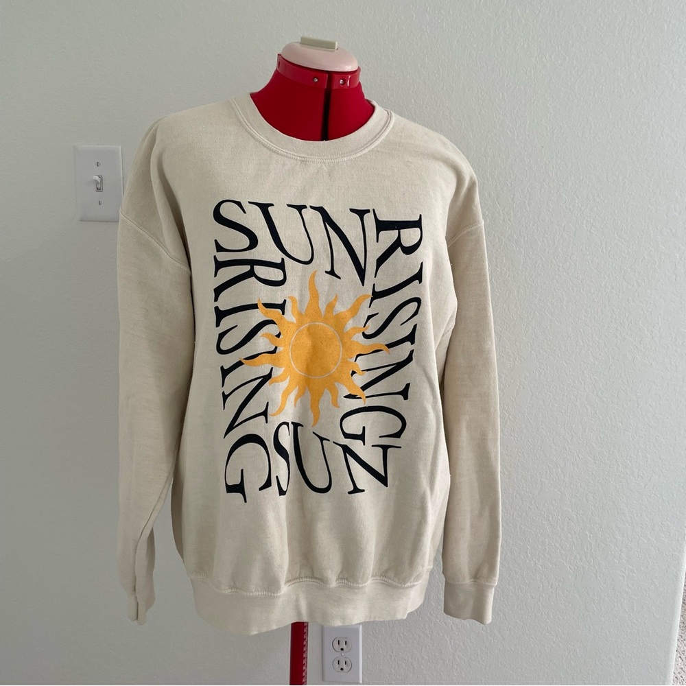Topshop Cream Cozy Sweatshirt